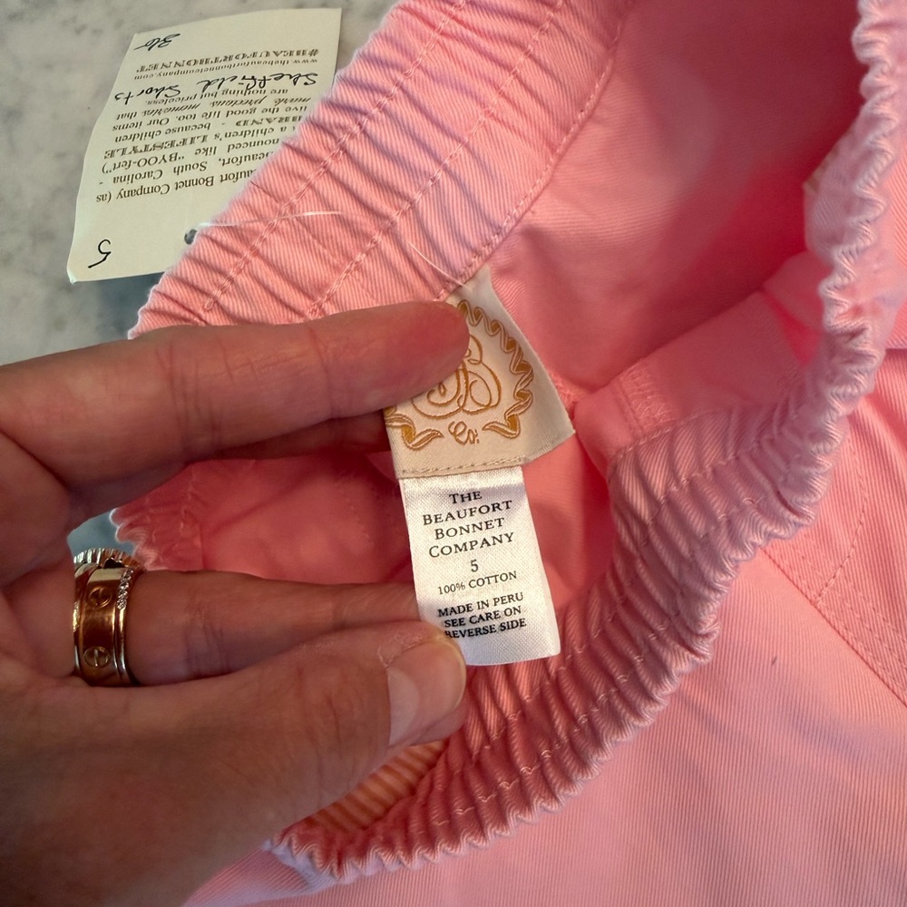 The Beaufort Bonnet Company Pink Boys Sheffield Shorts Size 5 - Picture 3 of 3